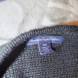 American Eagle Knit Black Cardigan - Medium